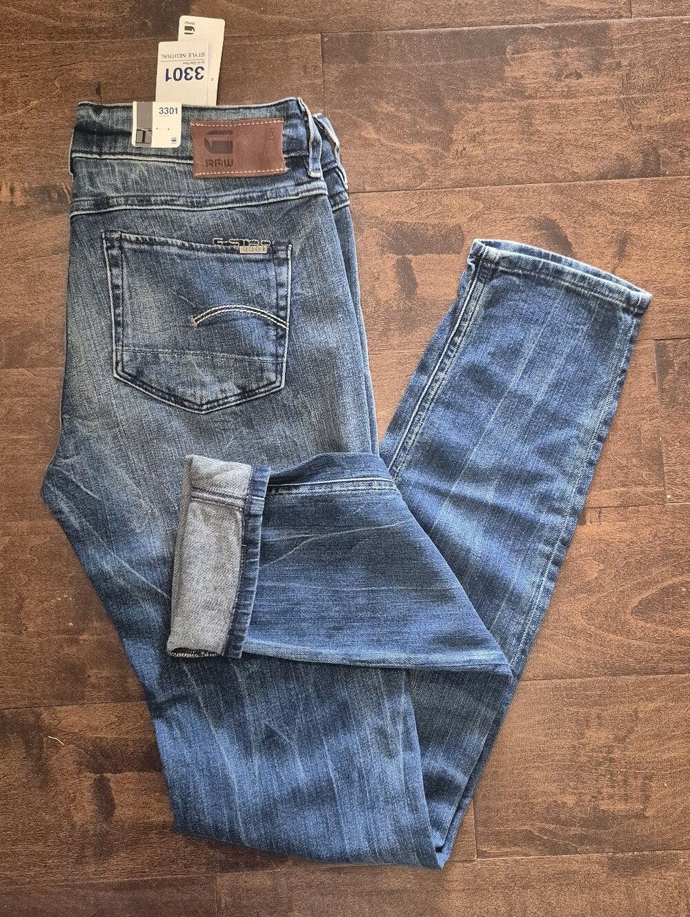 NWT VTG G-Star RAW 3301 Contour Skinny WMN Jeans Comfort Rider Denim